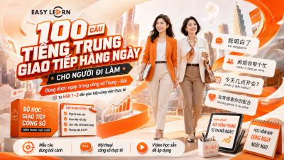 100 câu tiếng Trung giao tiếp hàng ngày cho người đi làm: Dùng được ngay trong công sở Trung – Đài
