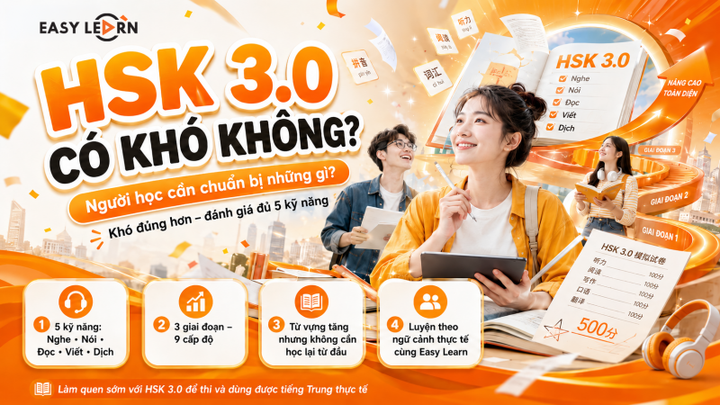Kỳ thi HSK 3.0 có khó không và người học cần chuẩn bị những gì?