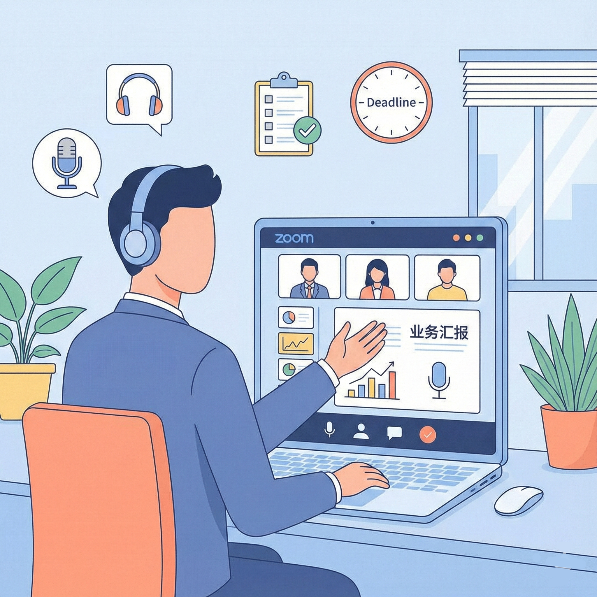 Họp, trình bày bằng tiếng Trung